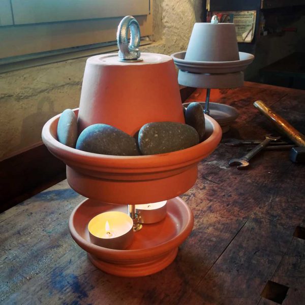 Hot Stone Wellness Teelichtofen